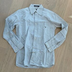 Gant Vintage Grey and White Pinstripe Button Down Shirt